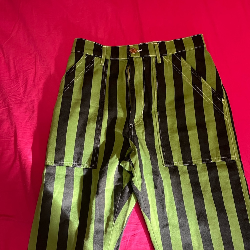 Big Bud Press Green Striped Work Pants
